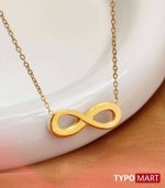 18k Gold Color Infinity Love Pendant Charm Necklaces for Women Stainless Steel Collar Choker Fashion Jewelry Accessories Gifts