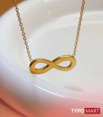 18k Gold Color Infinity Love Pendant Charm Necklaces for Women Stainless Steel Collar Choker Fashion Jewelry Accessories Gifts - Image 2